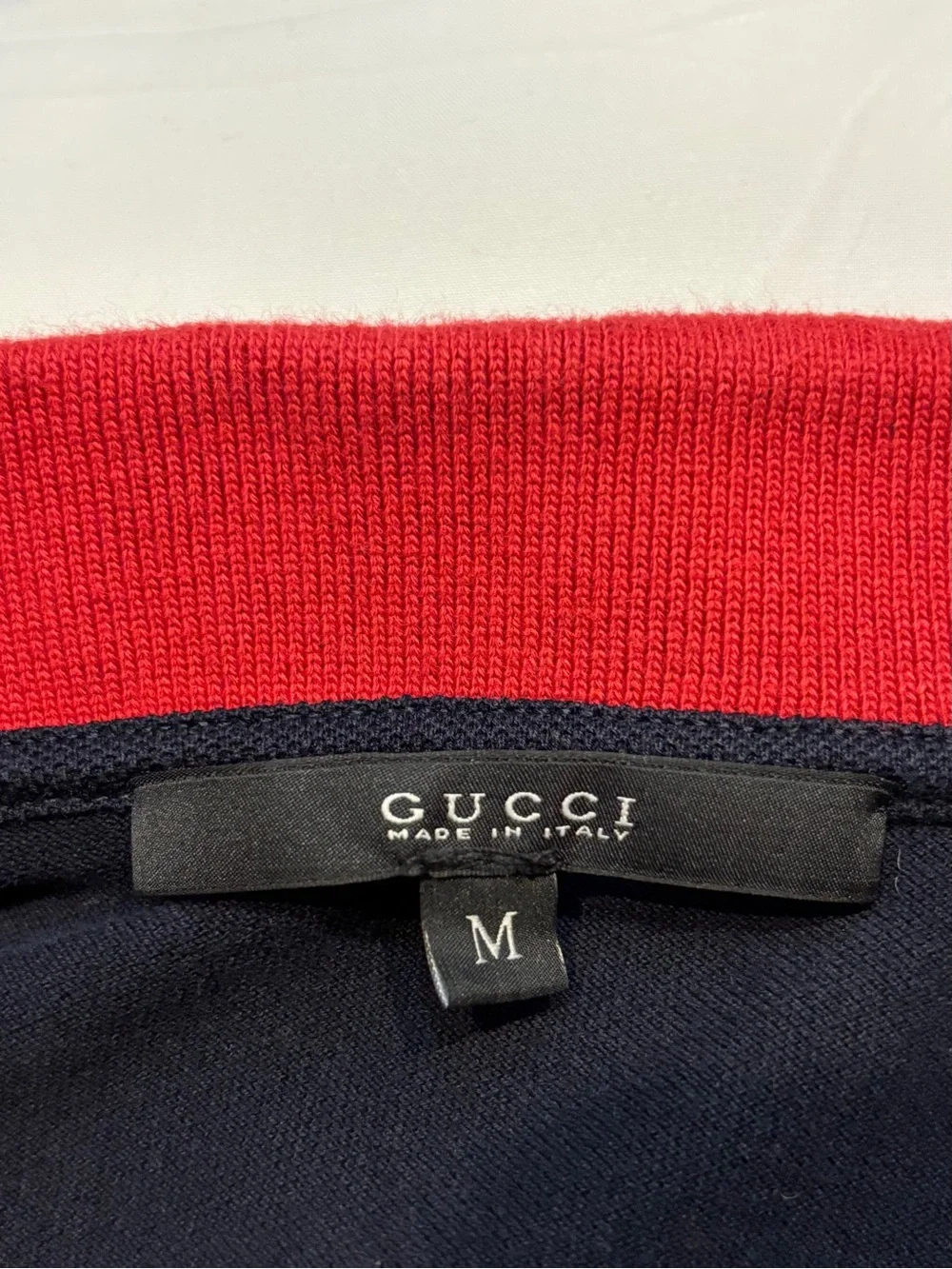 Gucci Runway Stripe Collar Polo Shirt